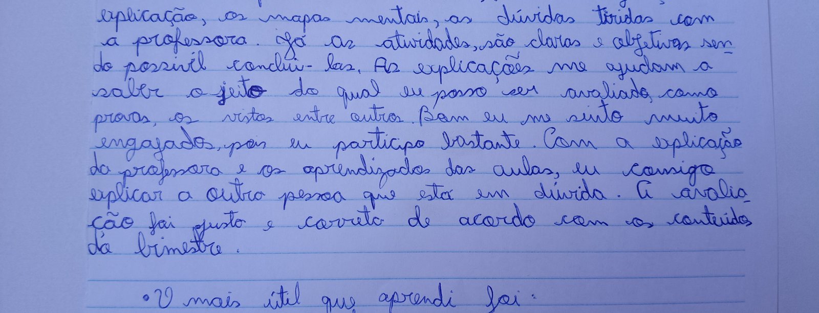 Depoimento manuscrito de Luiz Henrique