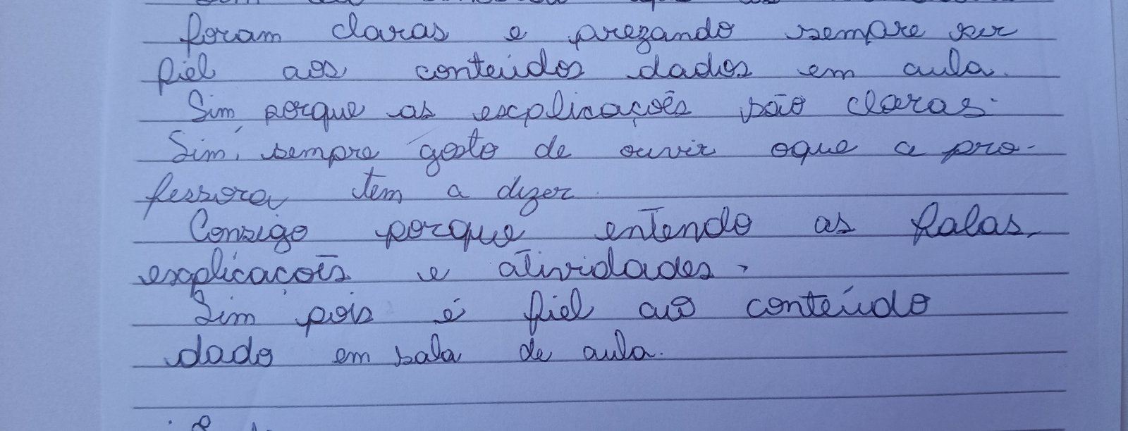 Depoimento manuscrito de Anny